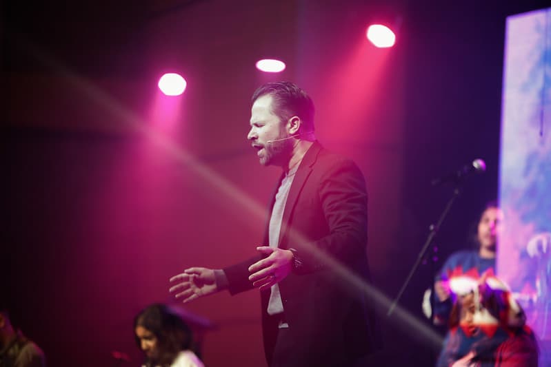 Pastor preaching